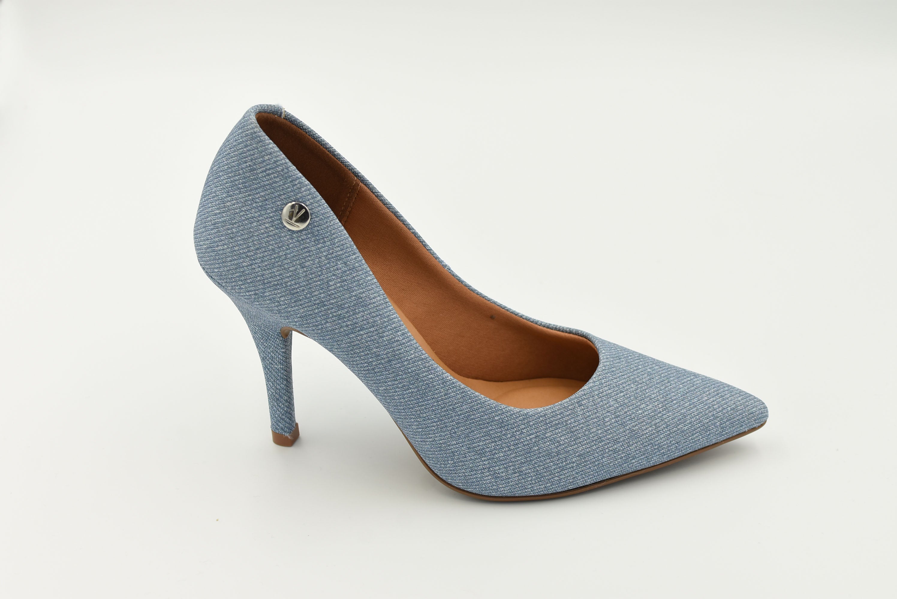 Volketswil Zapatilla Tacón Alto  Mezclilla Claro