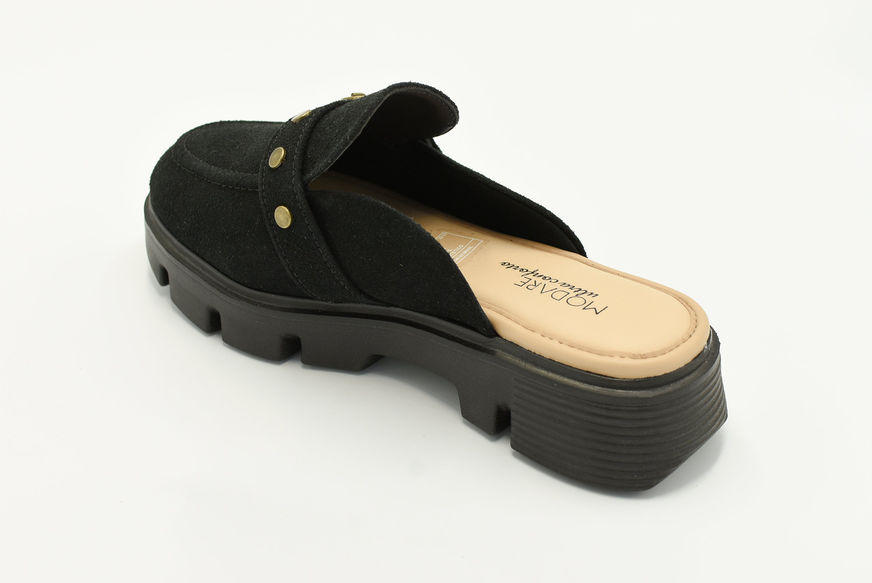 Valle Flats Cerrado corrido Ante Negro