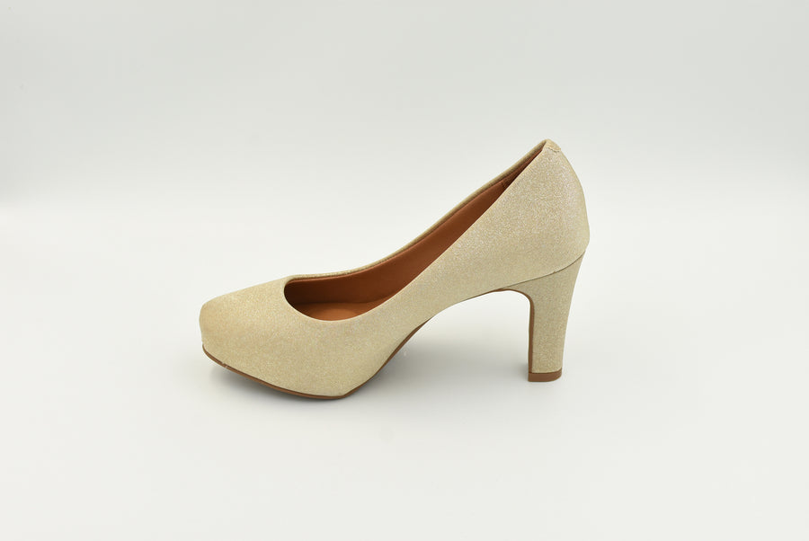 Zapato Cerrado Alto T.Oro 1840301