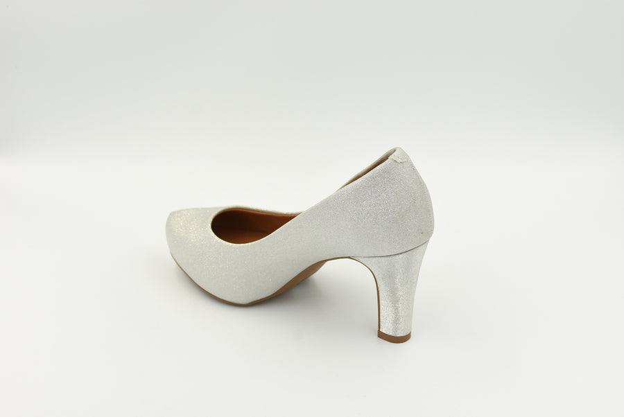 Zapato Cerrado Alto T.Plata 1840301