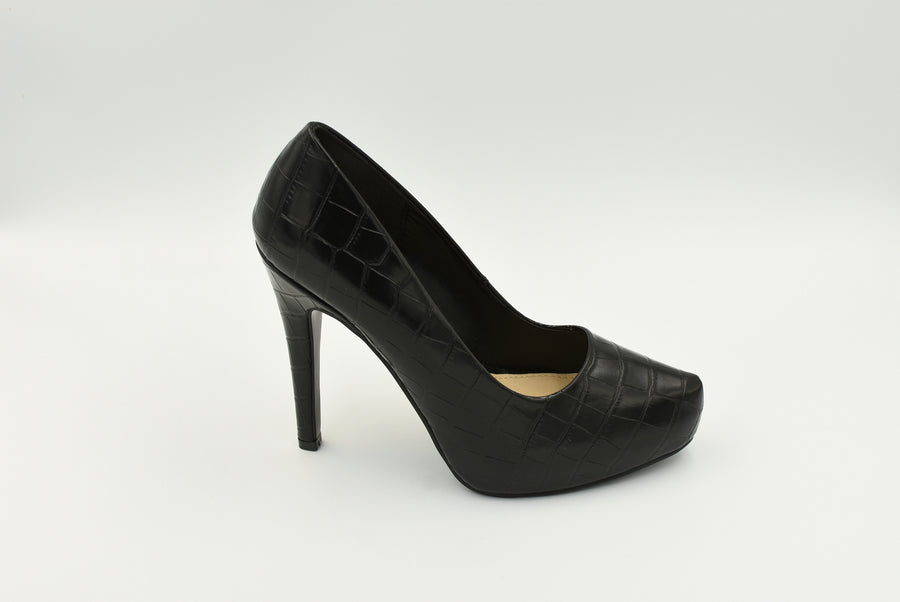 Zapato Cerrado Alto Gra.Negro 0661