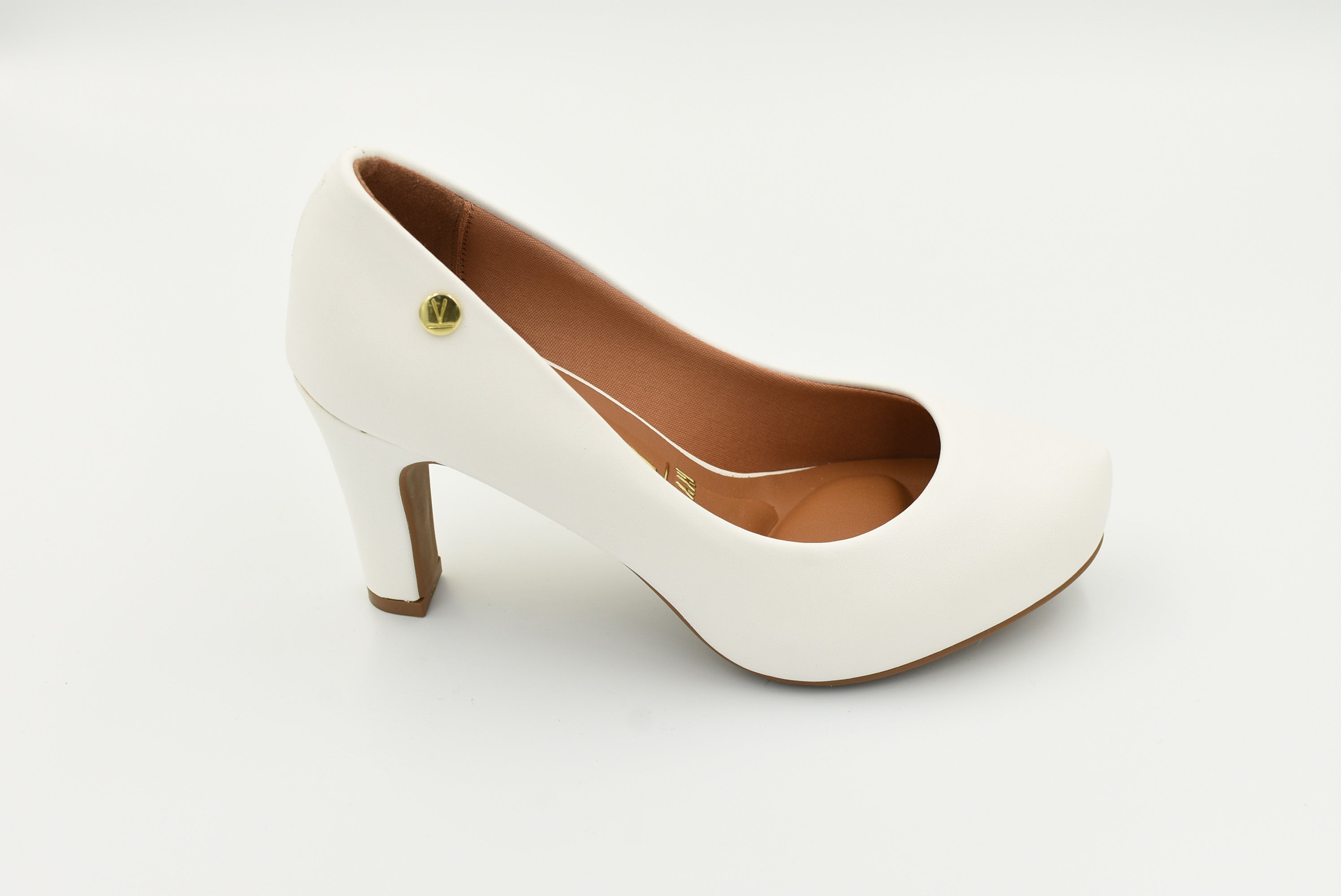 Polly Zapato Cerrado Alto Blanco