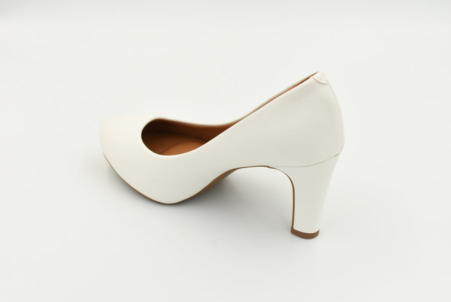 Zapato Cerrado Alto Blanco 1840301