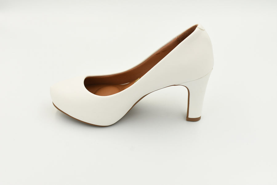 Zapato Cerrado Alto Blanco 1840301
