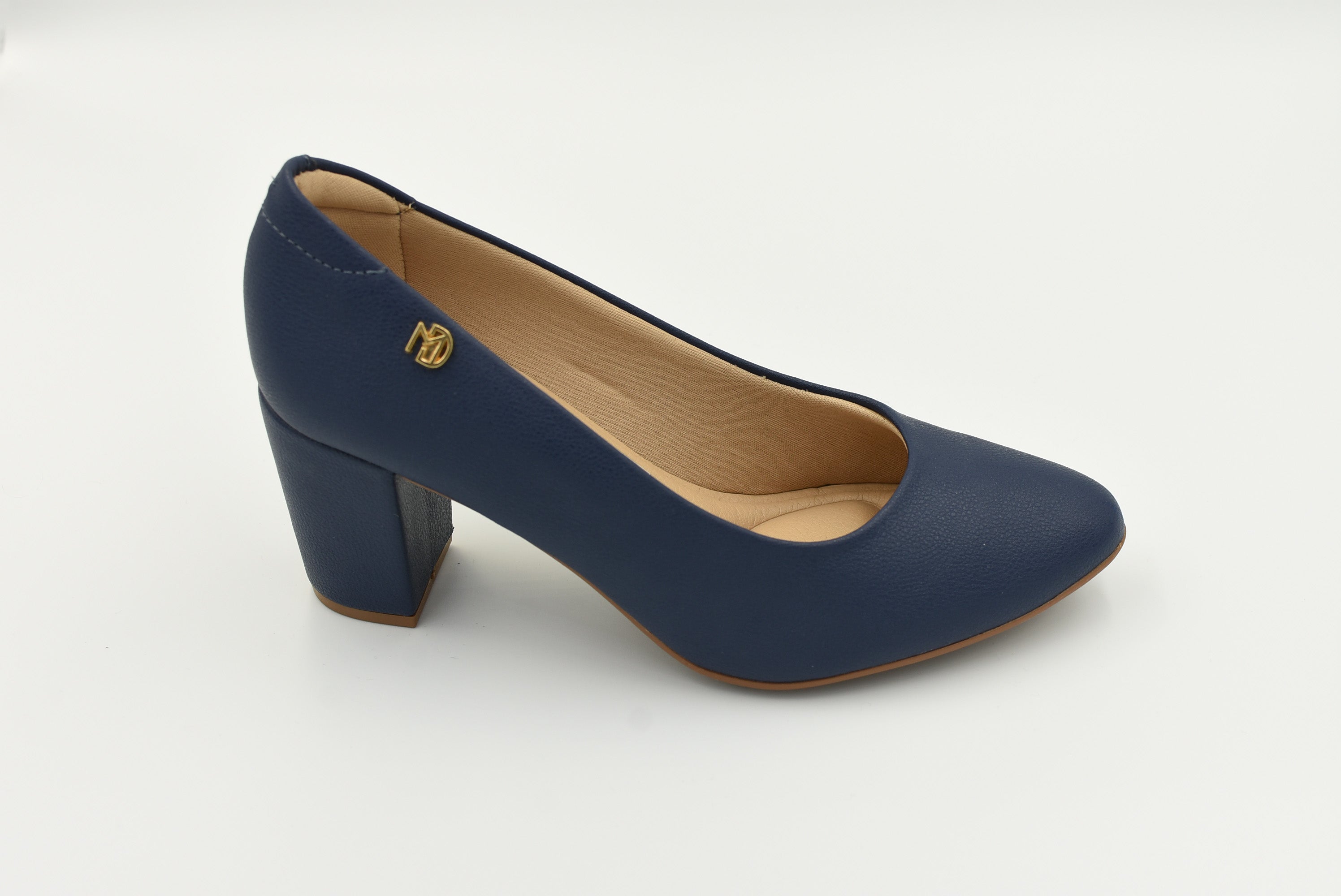 Zapato Cerrado Medio  Marino 7377105