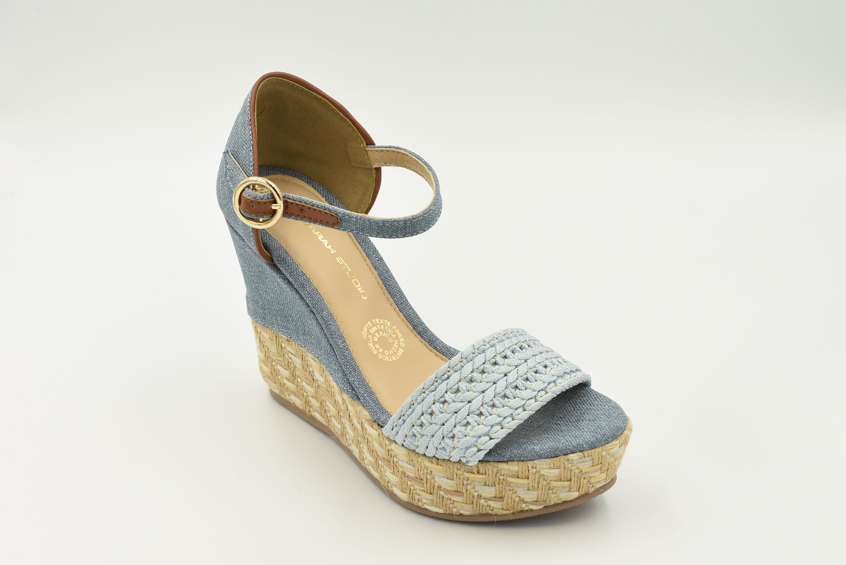 Sandalia Tacon Corrido  Mezclilla 6603