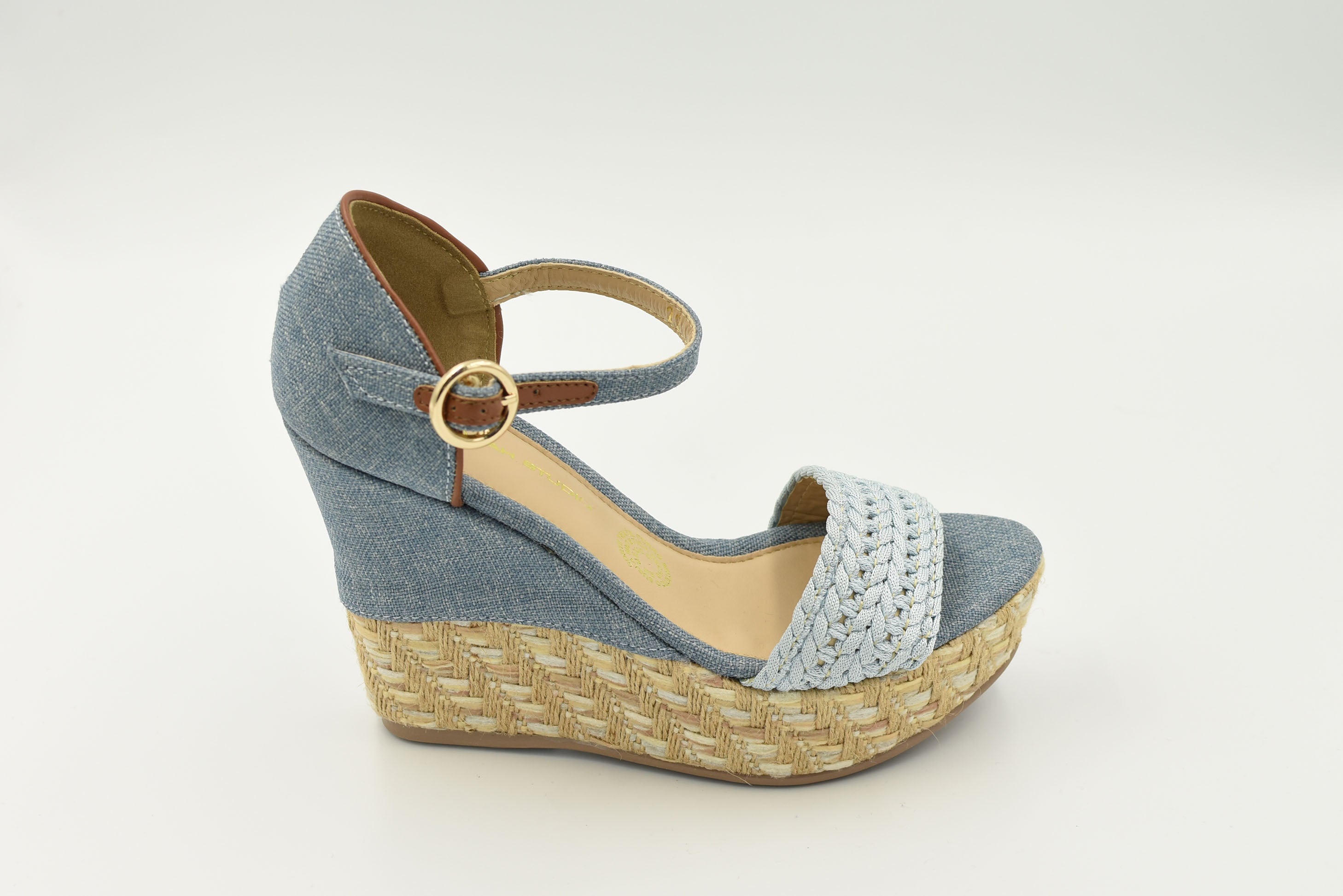 Sandalia Tacon Corrido  Mezclilla 6603