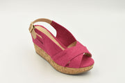 Sandalia Tacon Corrido Alto Lona Fiusha 1252