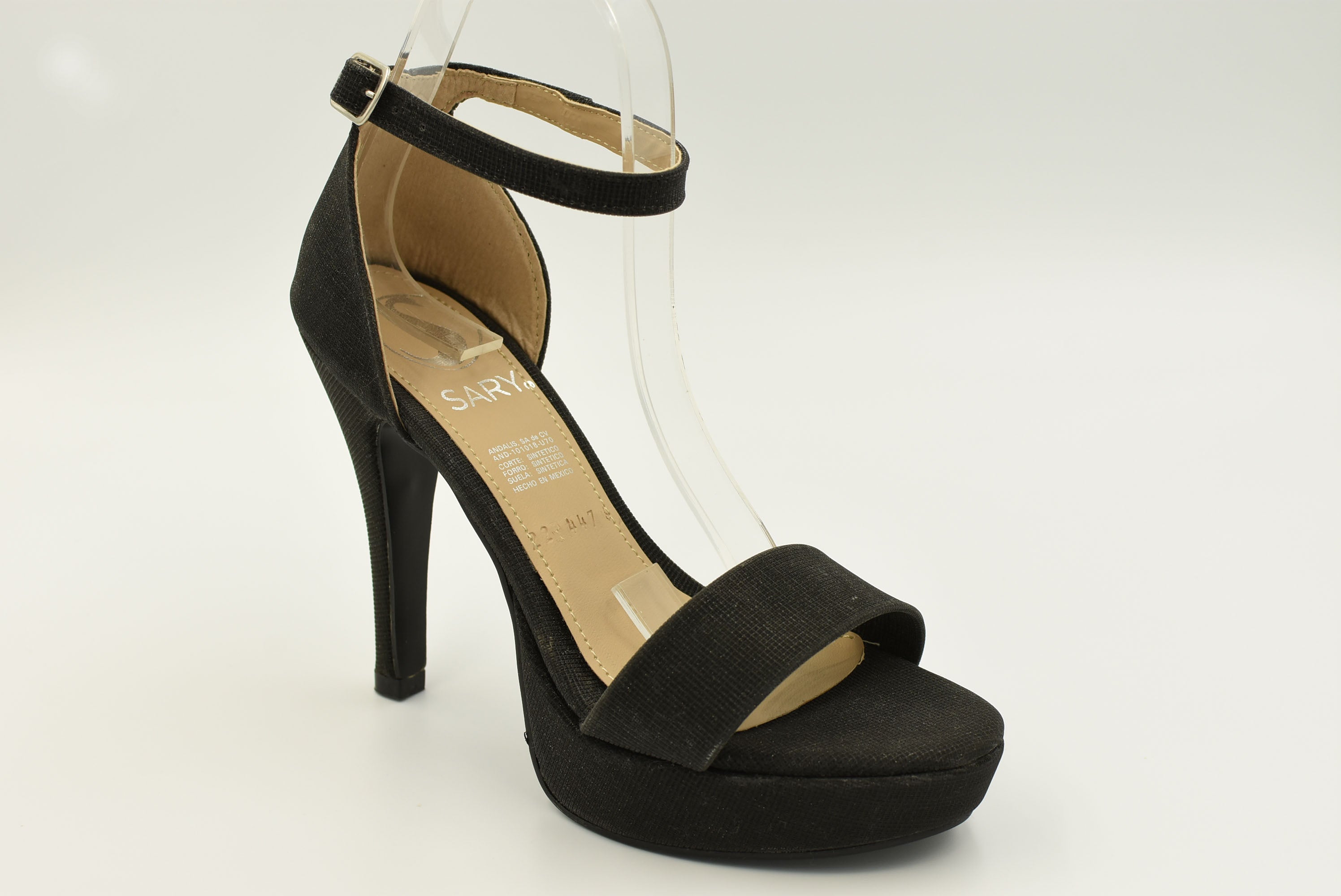 Bali Diamantina Negro Sandalia Alto 4476