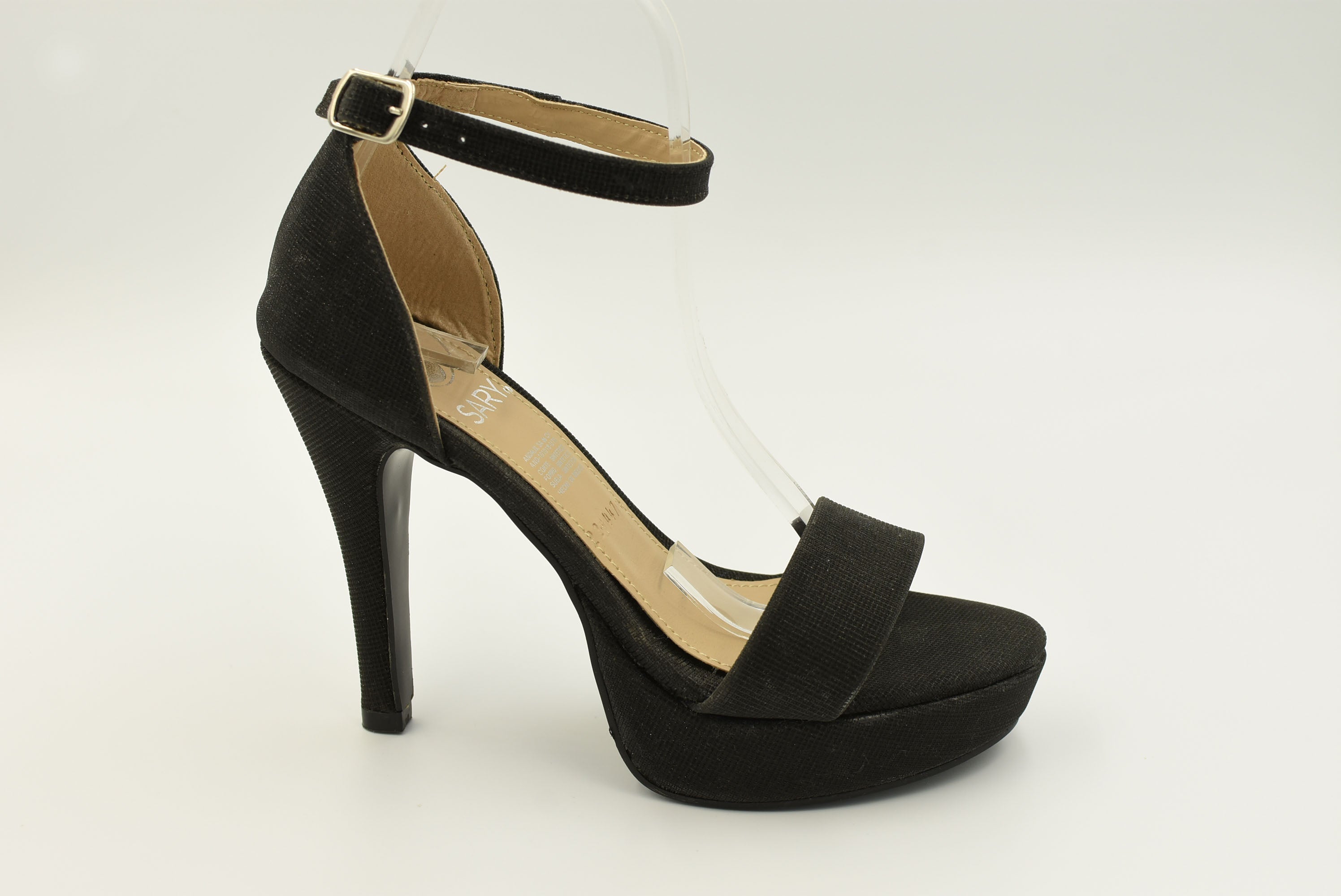 Bali Diamantina Negro Sandalia Alto 4476