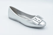 Sierre Zapato Cerrado Piso Plata