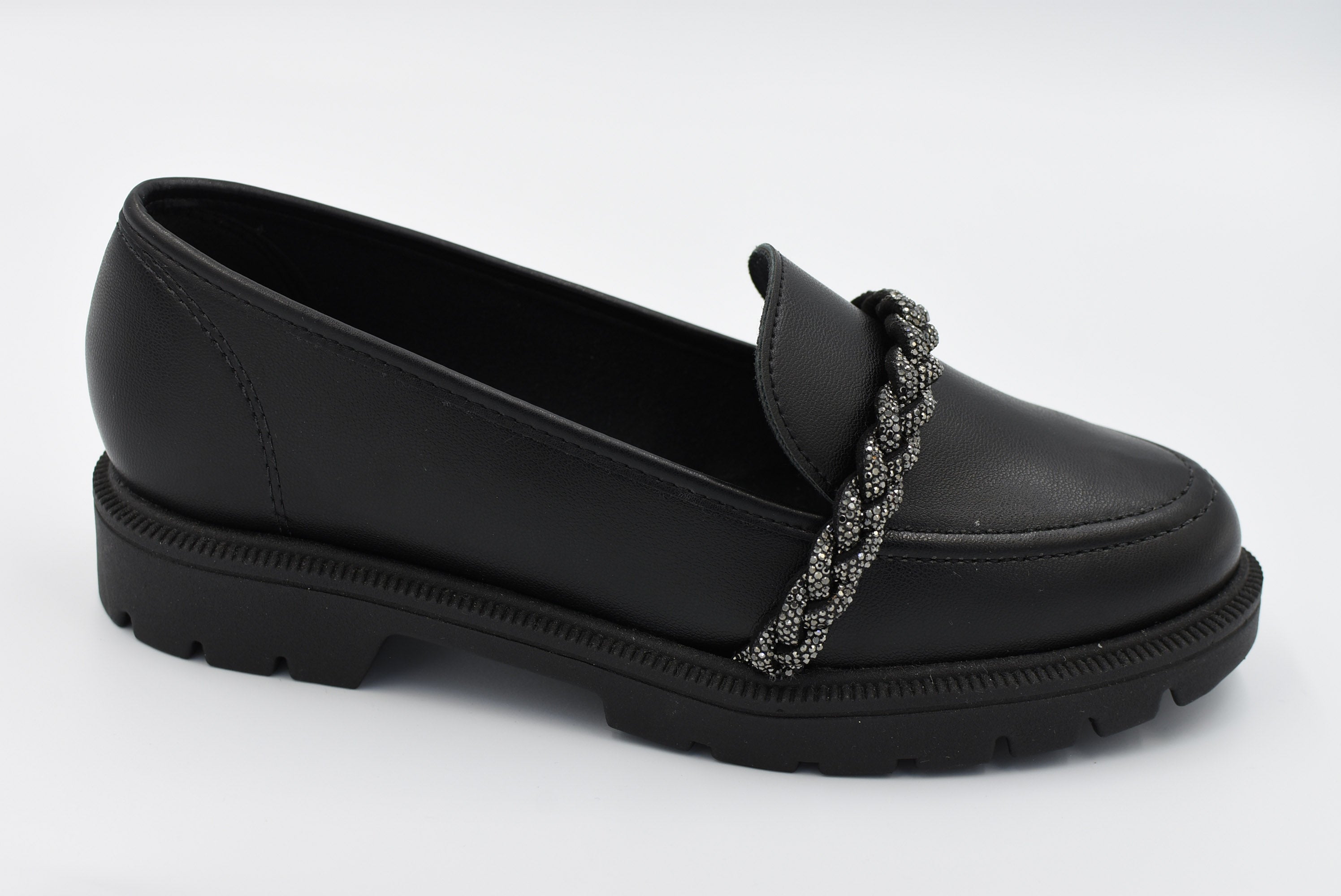 Zapato Cerrado Piso Negro/ Antimonio 4283117
