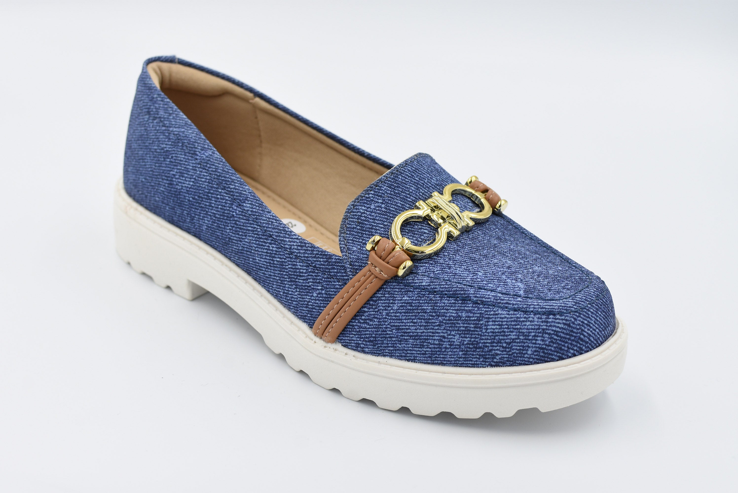 Freienbach Zapato Cerrado Piso Mezclilla