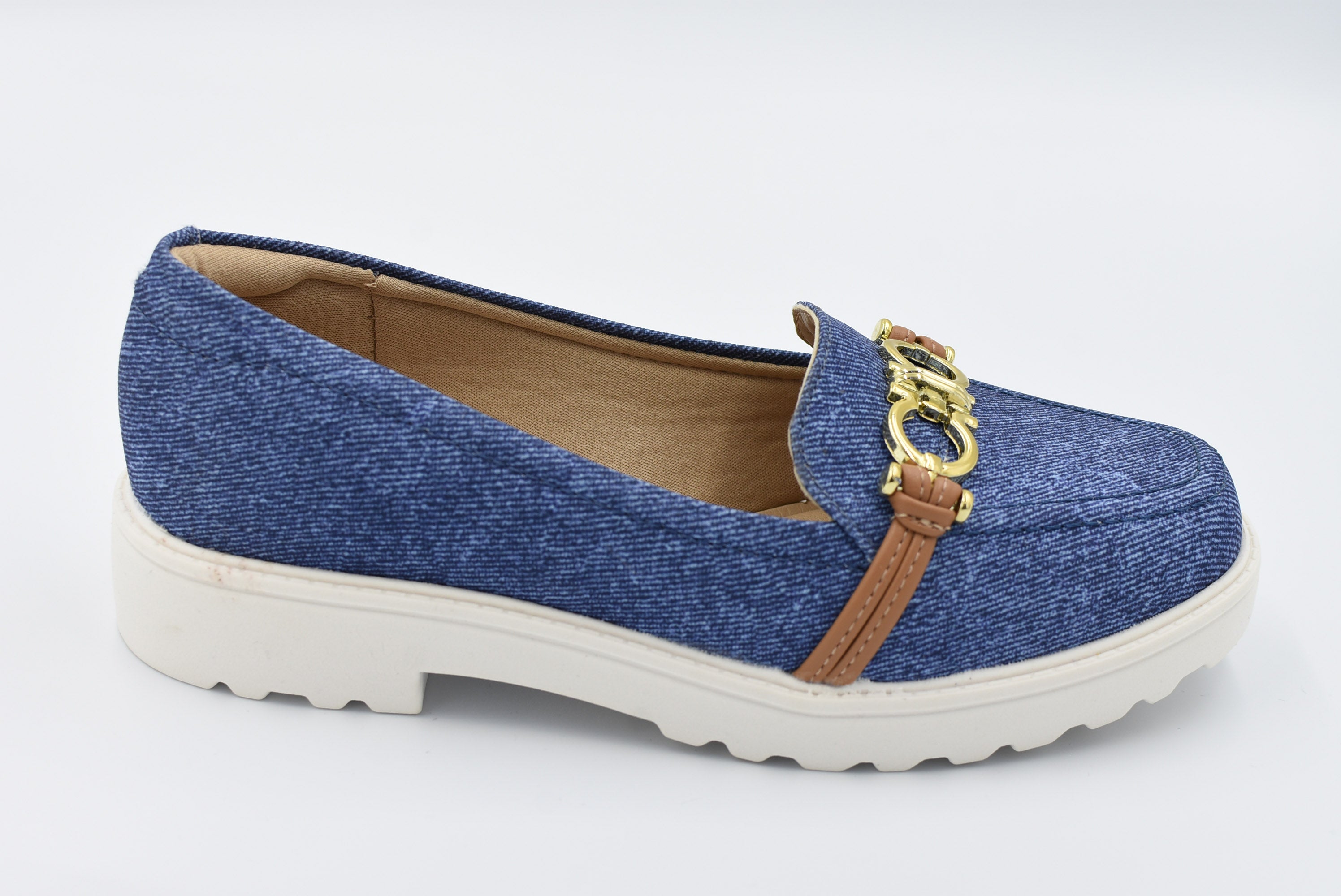 Freienbach Zapato Cerrado Piso Mezclilla