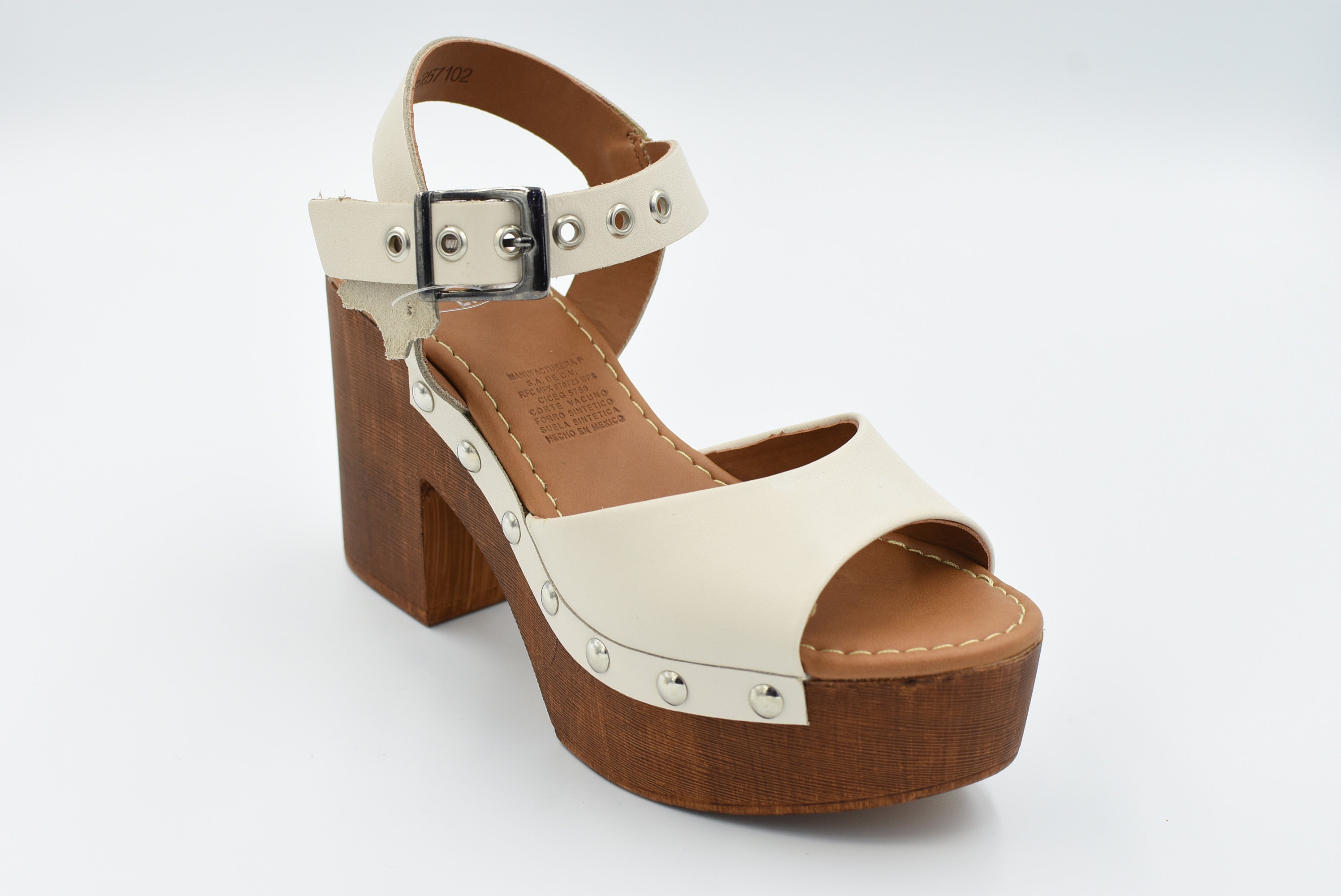 Geneva Sandalia Alto Porcelana 257102