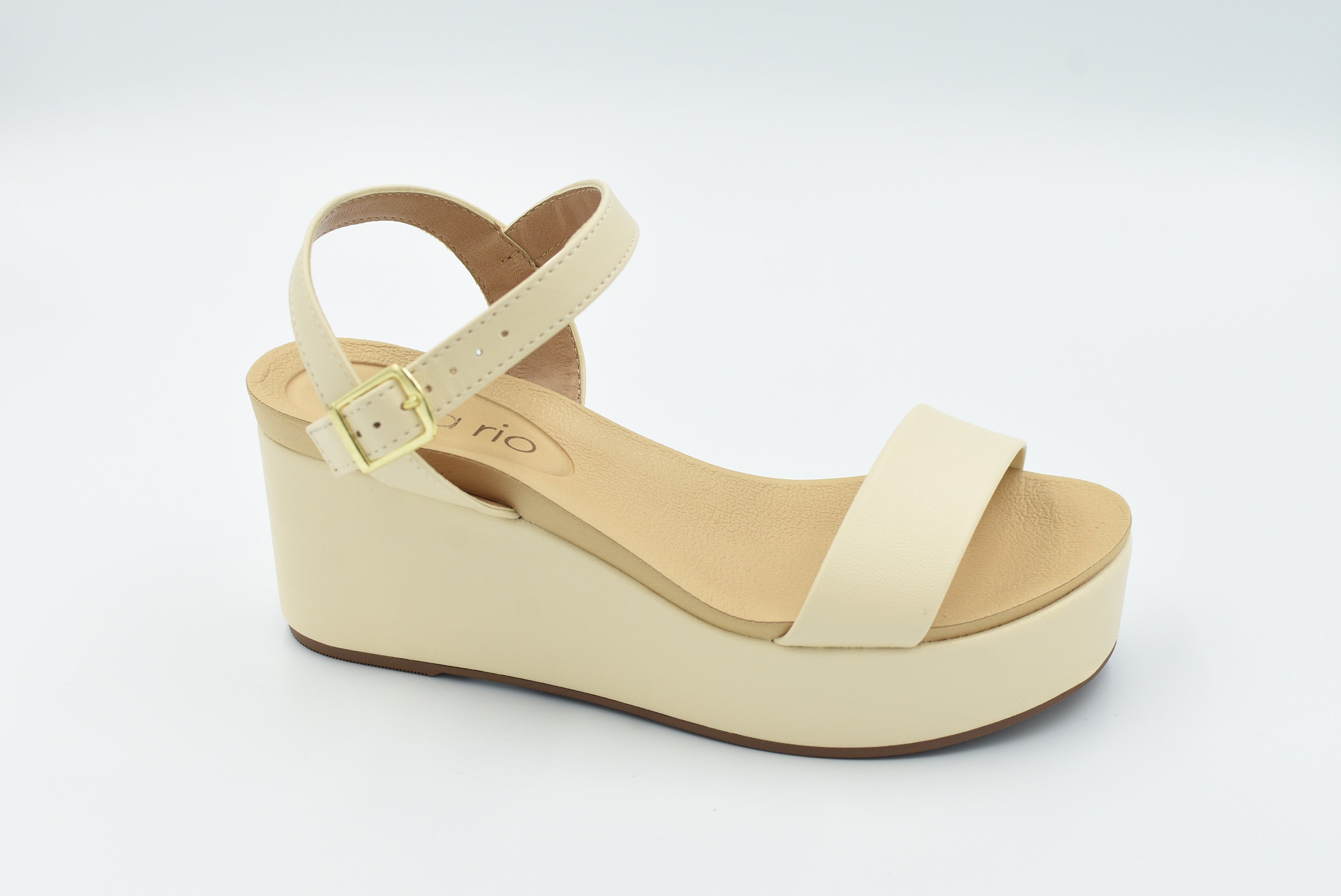 Madrid Sandalia Medio Crema 8407135