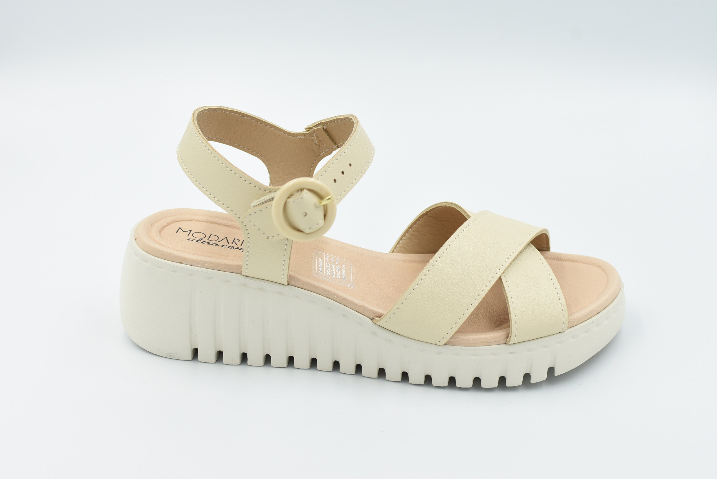 Barcelona Sandalia Medio Crema 7197101