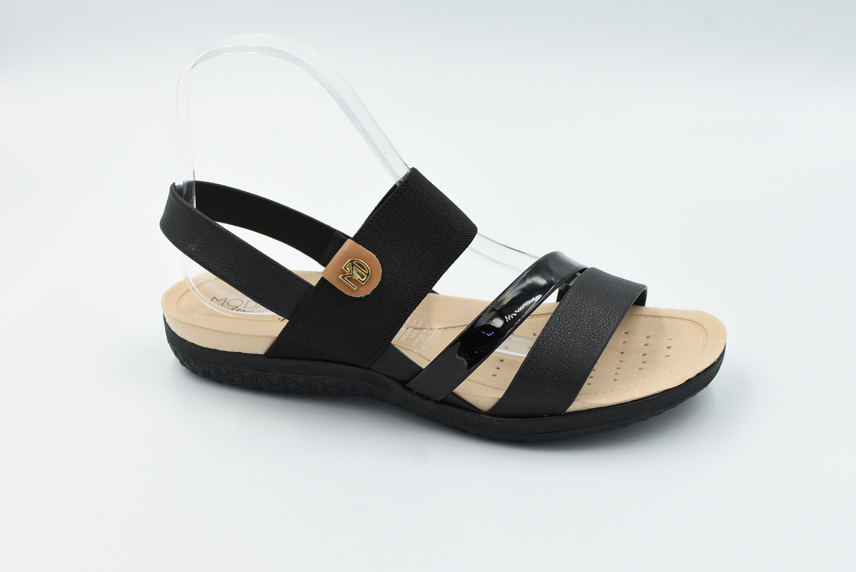 Milan Sandalia Chico Negro