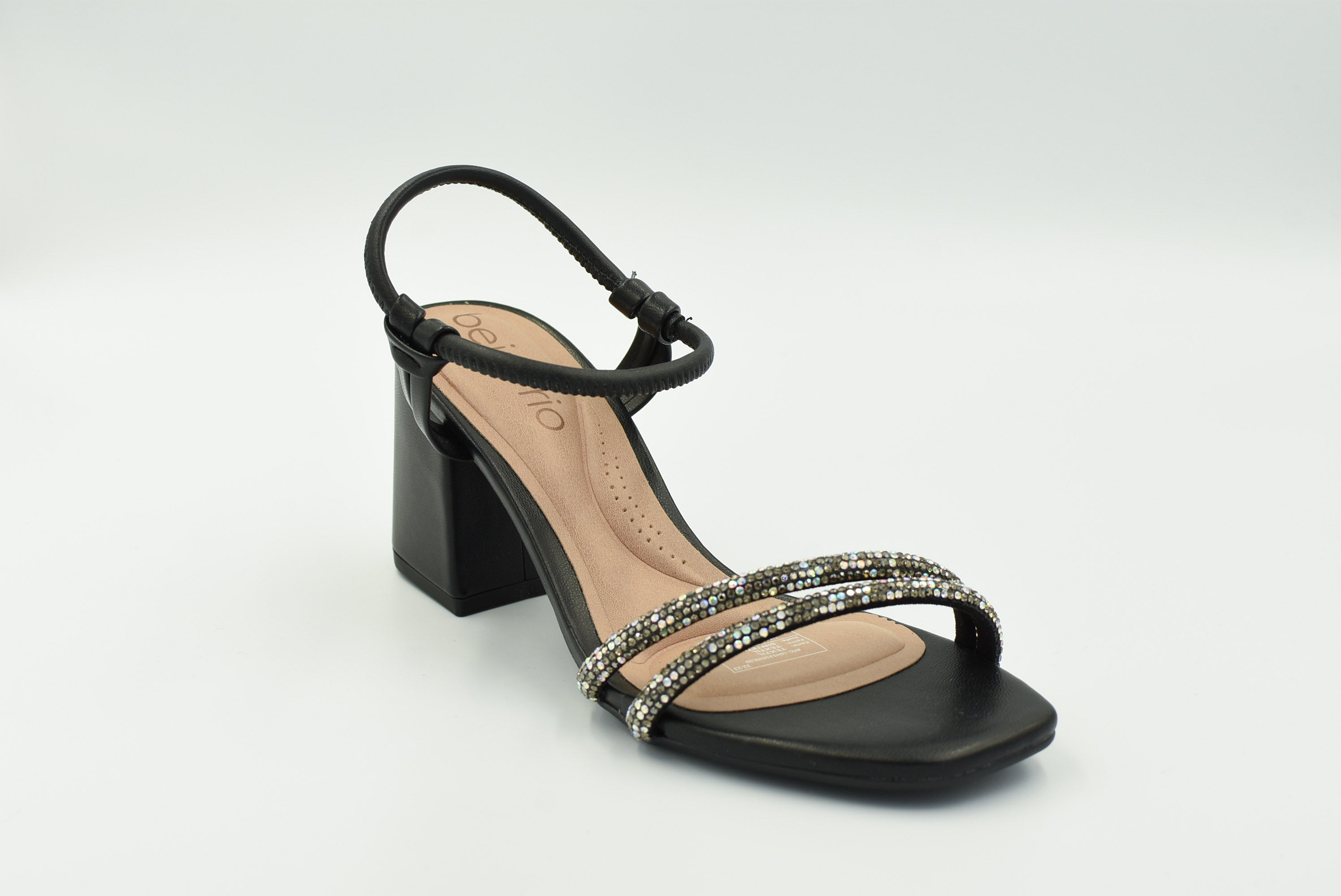 Marbella Sandalia Alto Negro
