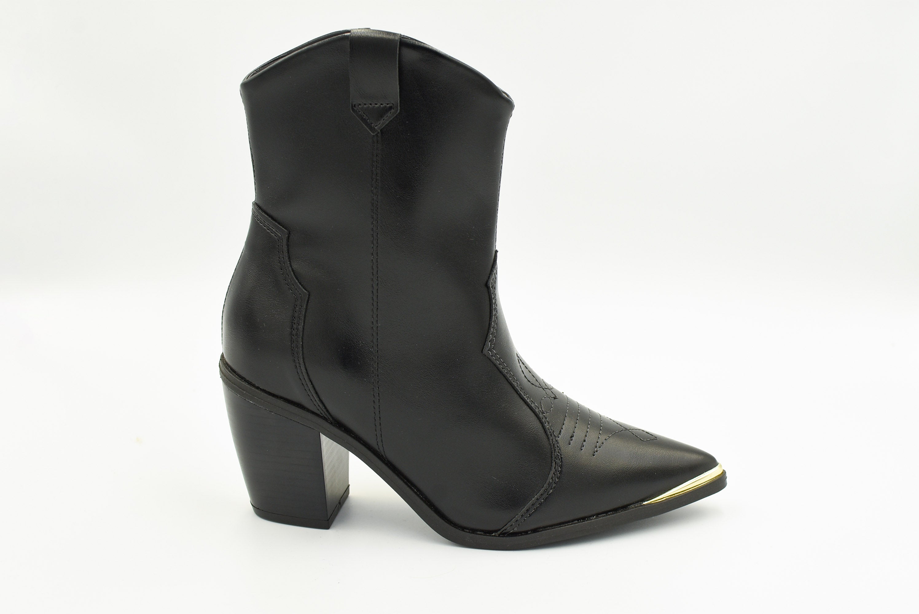 Di Naopli Botin Medio Alto Negro