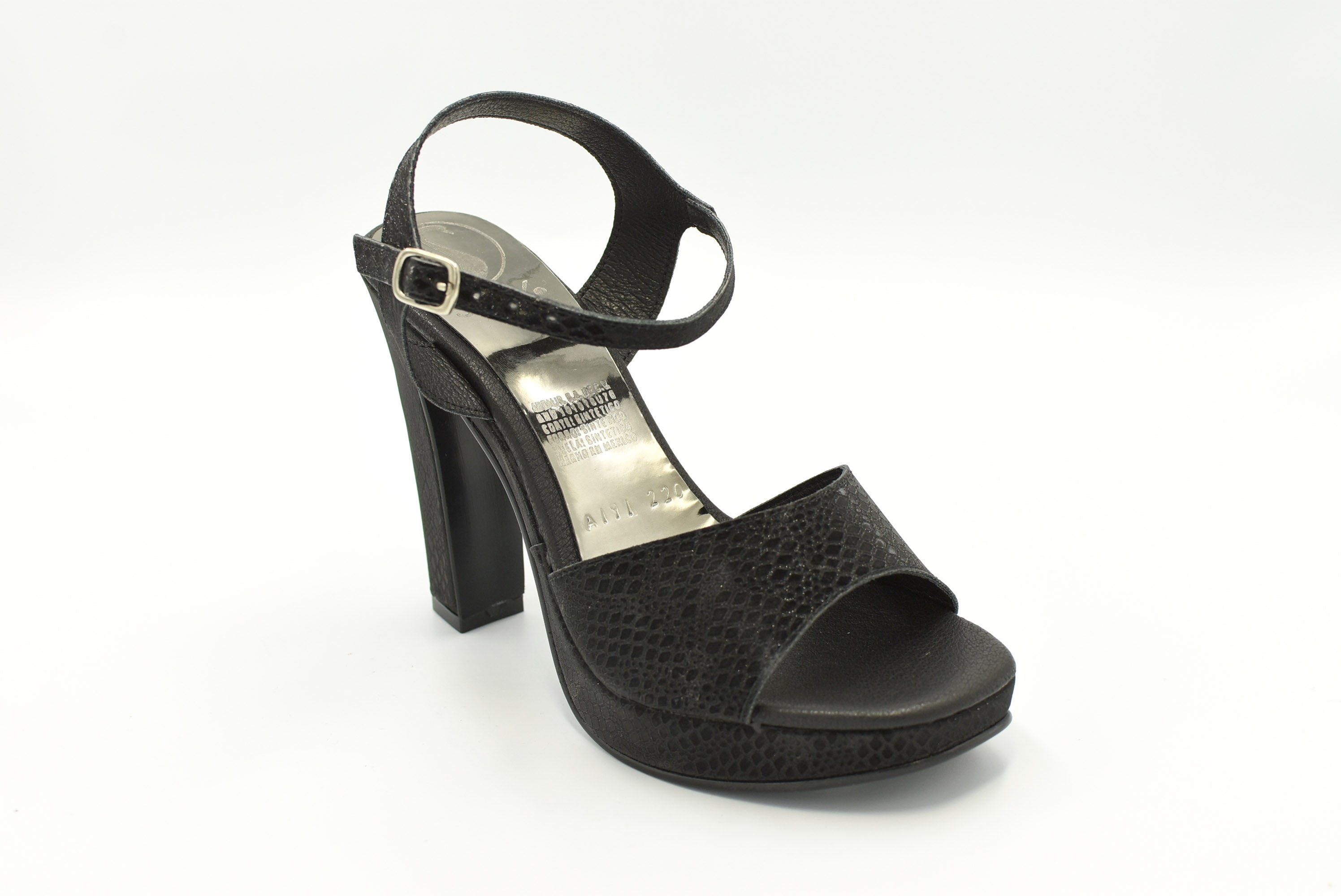 Harbin Sandalia Vibora Negro
