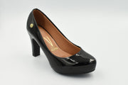 Polly Zapato Cerrado Alto Negro