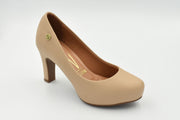 Polly Zapato Cerrado Alto Porcelana